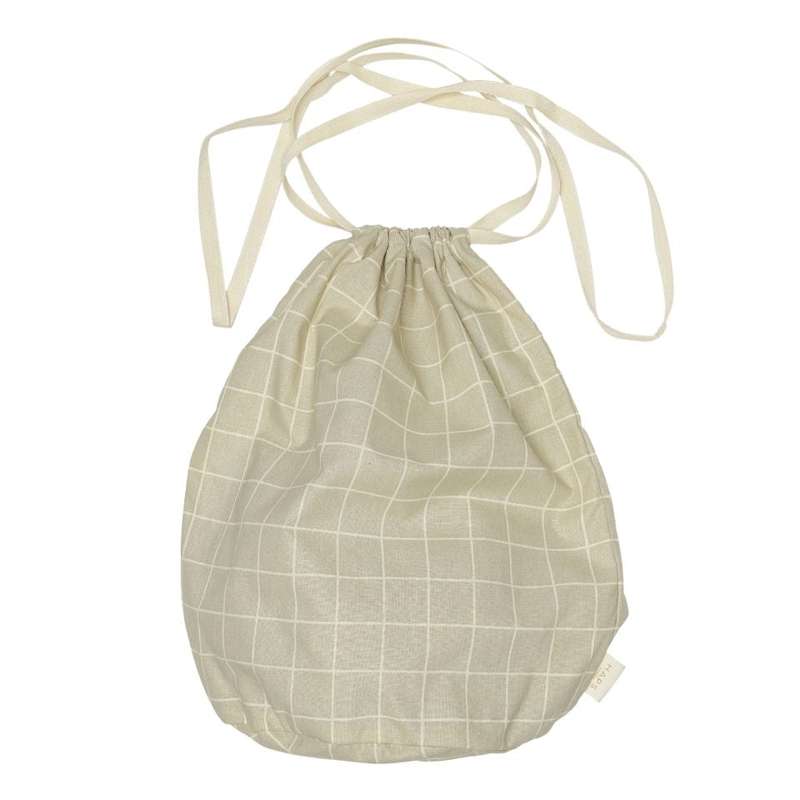HAPS Nordic Multi Bag Sacchetto di stoffa - Grande - Oyster Grey Check