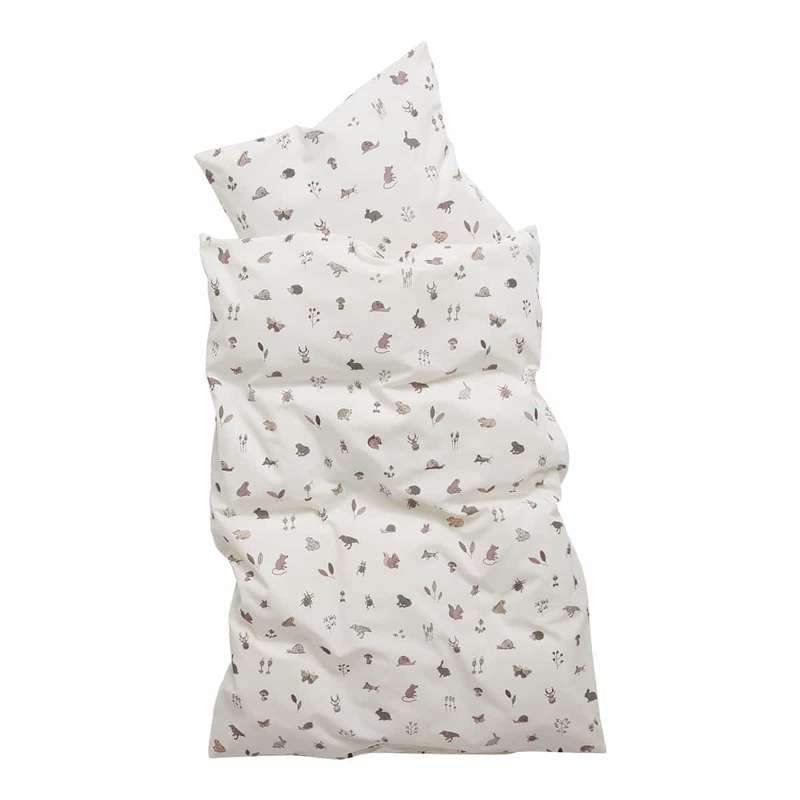 Leander Biancheria da letto per bambini 70x100 cm - Forrest - Rosa polveroso