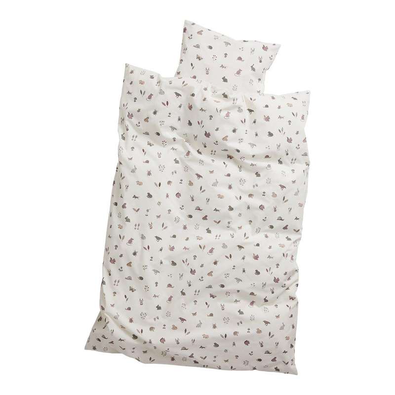 Leander Biancheria da letto per bambini 100x140 cm - Forrest - Dusty Rose