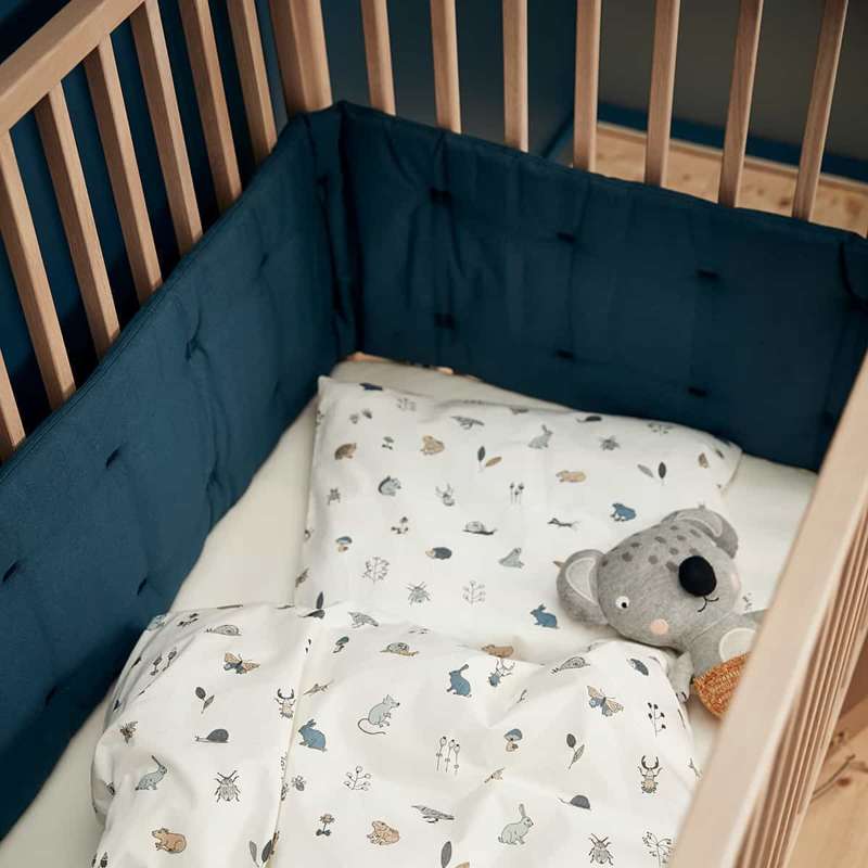 Leander Biancheria da letto per bambini 100x140 cm - Forrest - Dusty Blue