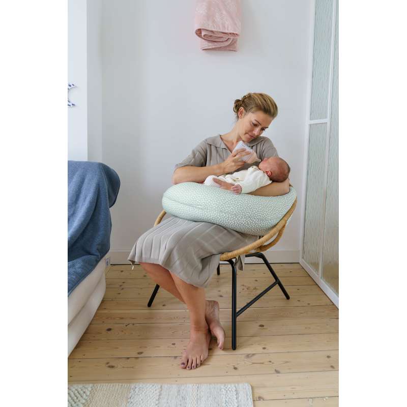 Doomoo Cuscino per l'allattamento / Cuscino per la gravidanza - Moln Kaki