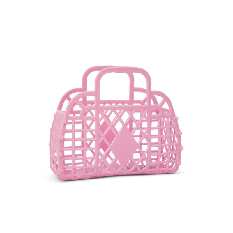 Sun Jellies Retro Basket Borsa da spiaggia - Mini - Bubblegum Pink